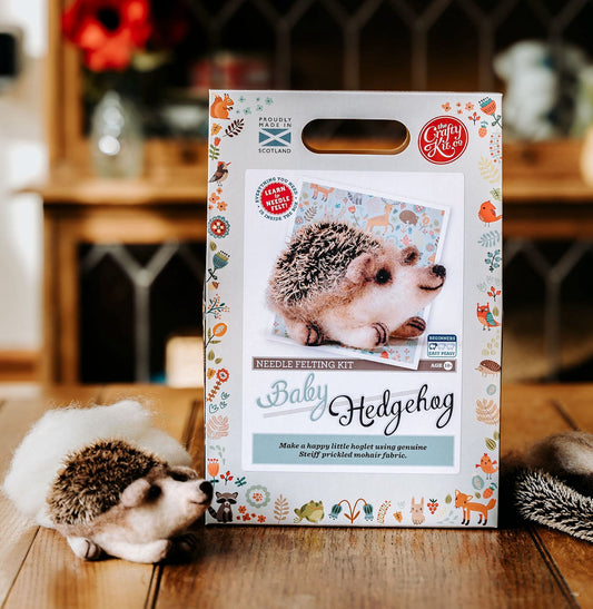 Baby Hedgehog Needle Felting Craft Kit - Toys & Games - The Present King