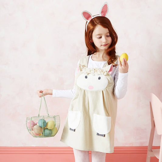 Baby Lamb Girls Dress, Cream - Clothing & Accessories > Clothing > Dresses - The Present King