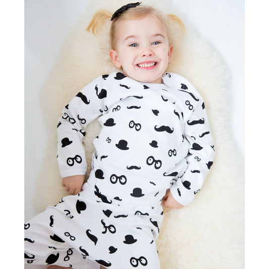 Baby Pyjamas, Cotton Pj's, Children's Pyjamas,Cotton, White - Baby & Toddler Sleepwear - The Present King