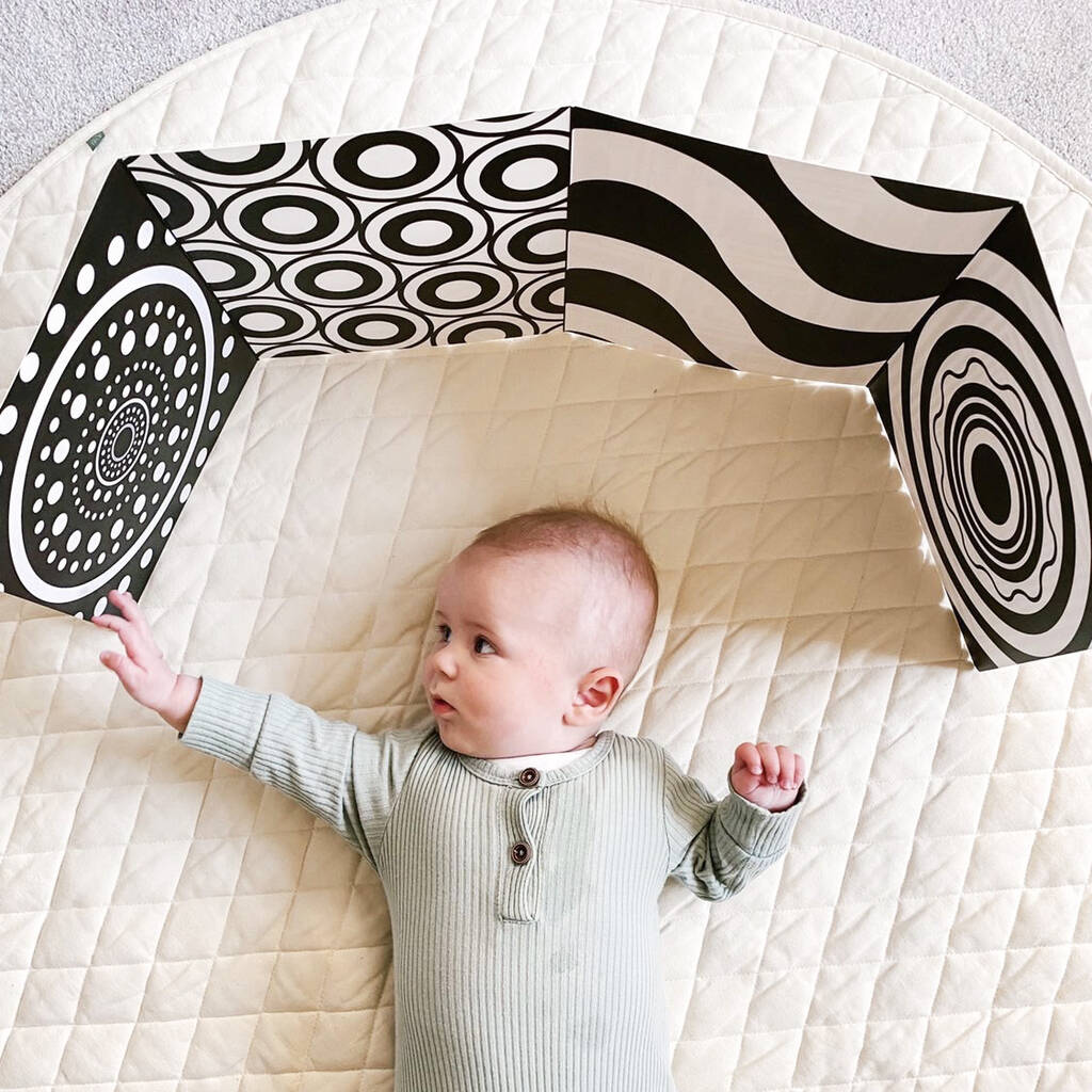 Baby Sensory Fold Out Board, Perfect New Baby Gift, Black/White - Toys & Games - The Present King