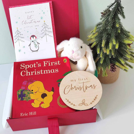 Baby's First Christmas Book Luxury Red Gift Box, Red - Toys & Games - The Present King