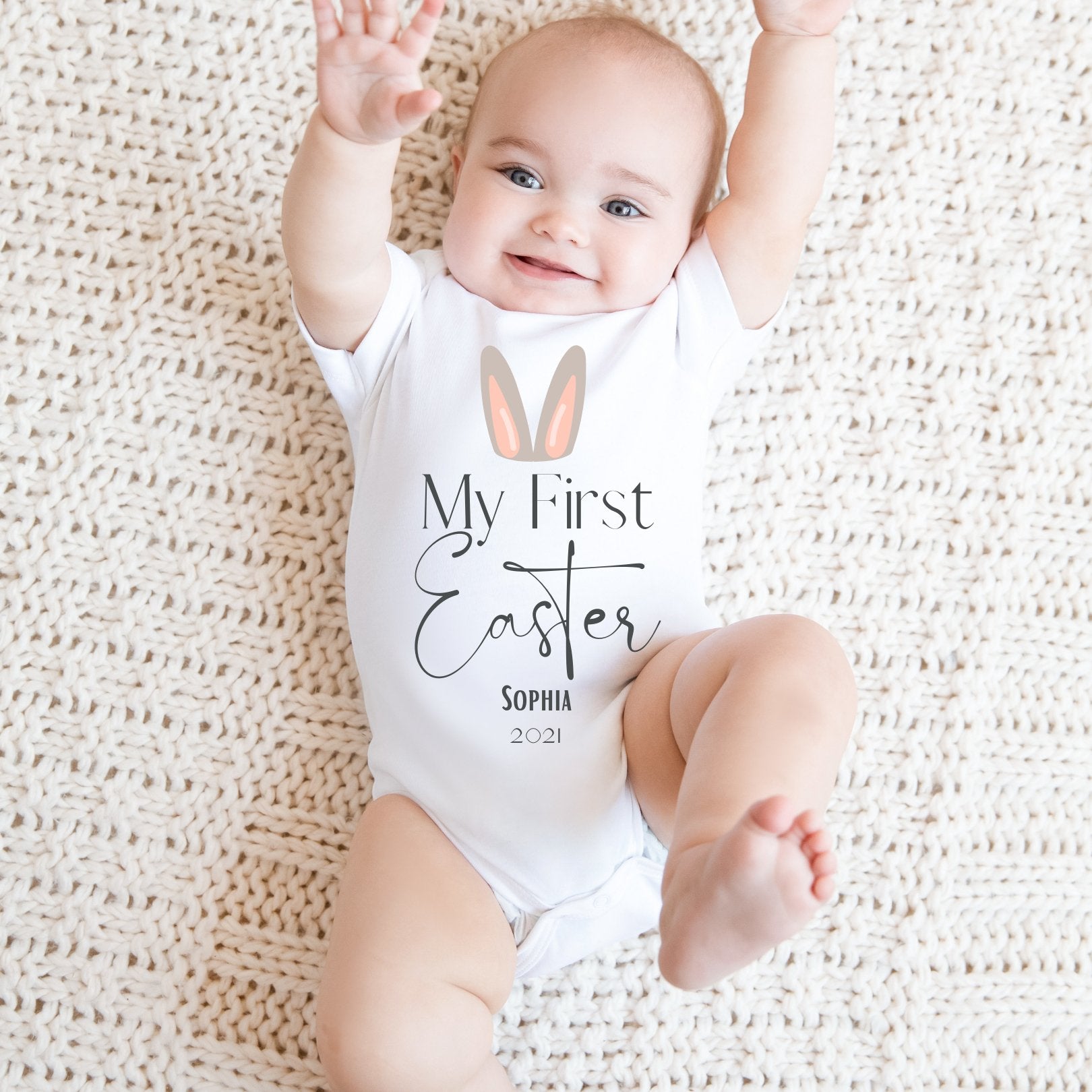 Baby's First Easter Baby Grow Bunny Ears - Baby & Toddler Clothing - The Present King