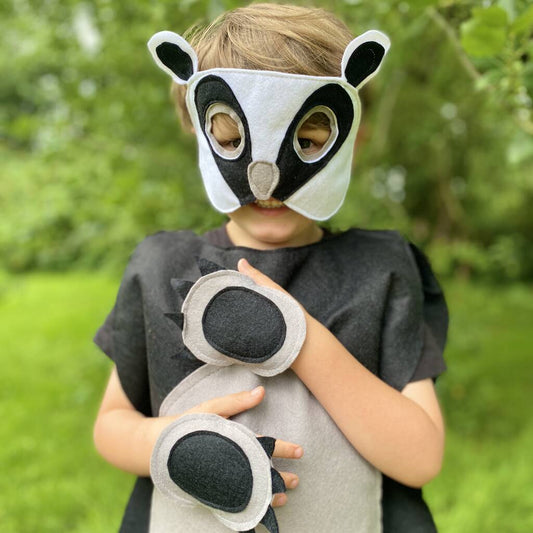 Badger Costume For Kids And Adults, Black - Clothing & Accessories > Costumes & Accessories > Costumes - The Present King