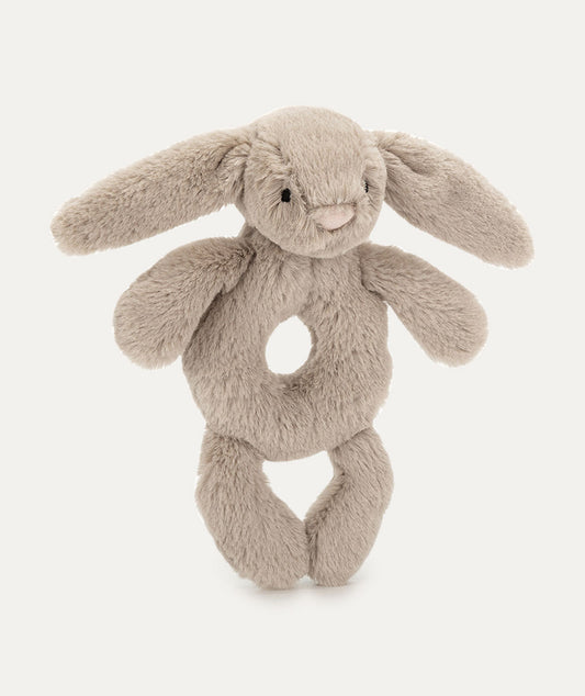 Bashful Bunny Ring Rattle - Beige - Toys & Games - The Present King