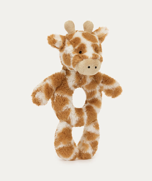 Bashful Giraffe Ring Rattle - Tan - Toys & Games - The Present King