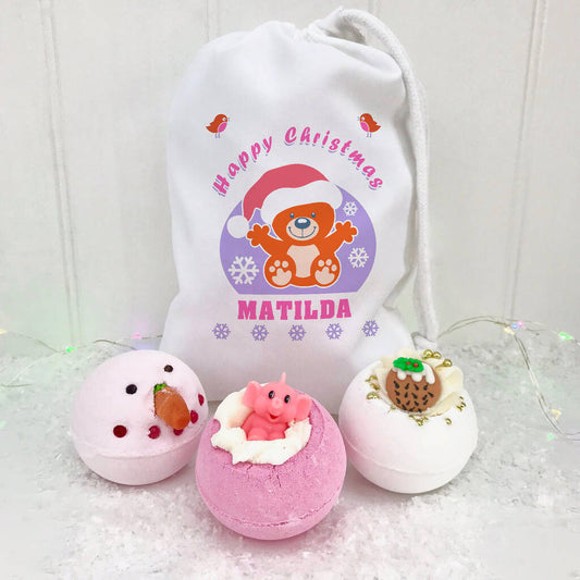 Bath Bomb And Toy Set, Orange/Pink/White - Toys & Games - The Present King