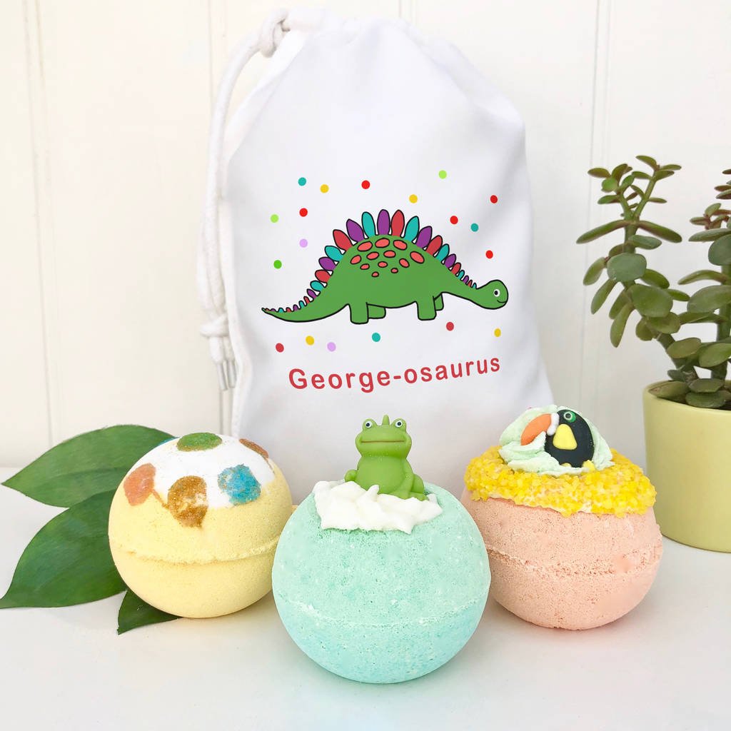 Bath Bomb Children's Personalised Gift Set, Blue - Toys & Games - The Present King