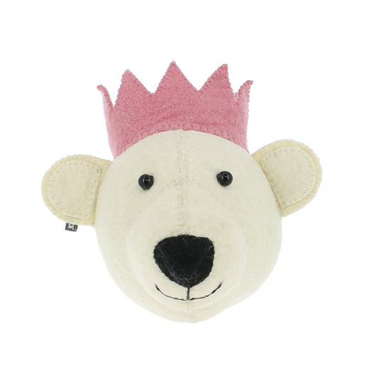 Bear Head With Pink Crown - Mini - Toys & Games - The Present King