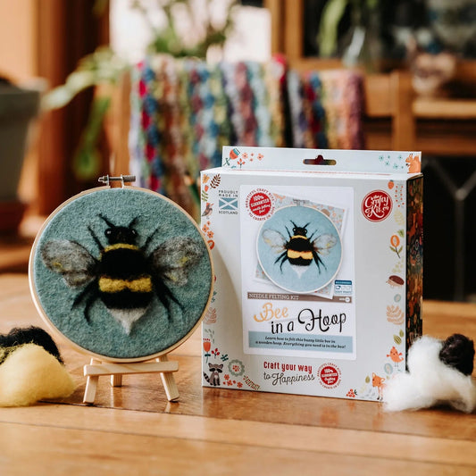 Bee In A Hoop Needle Felting Craft Kit - Toys & Games - The Present King