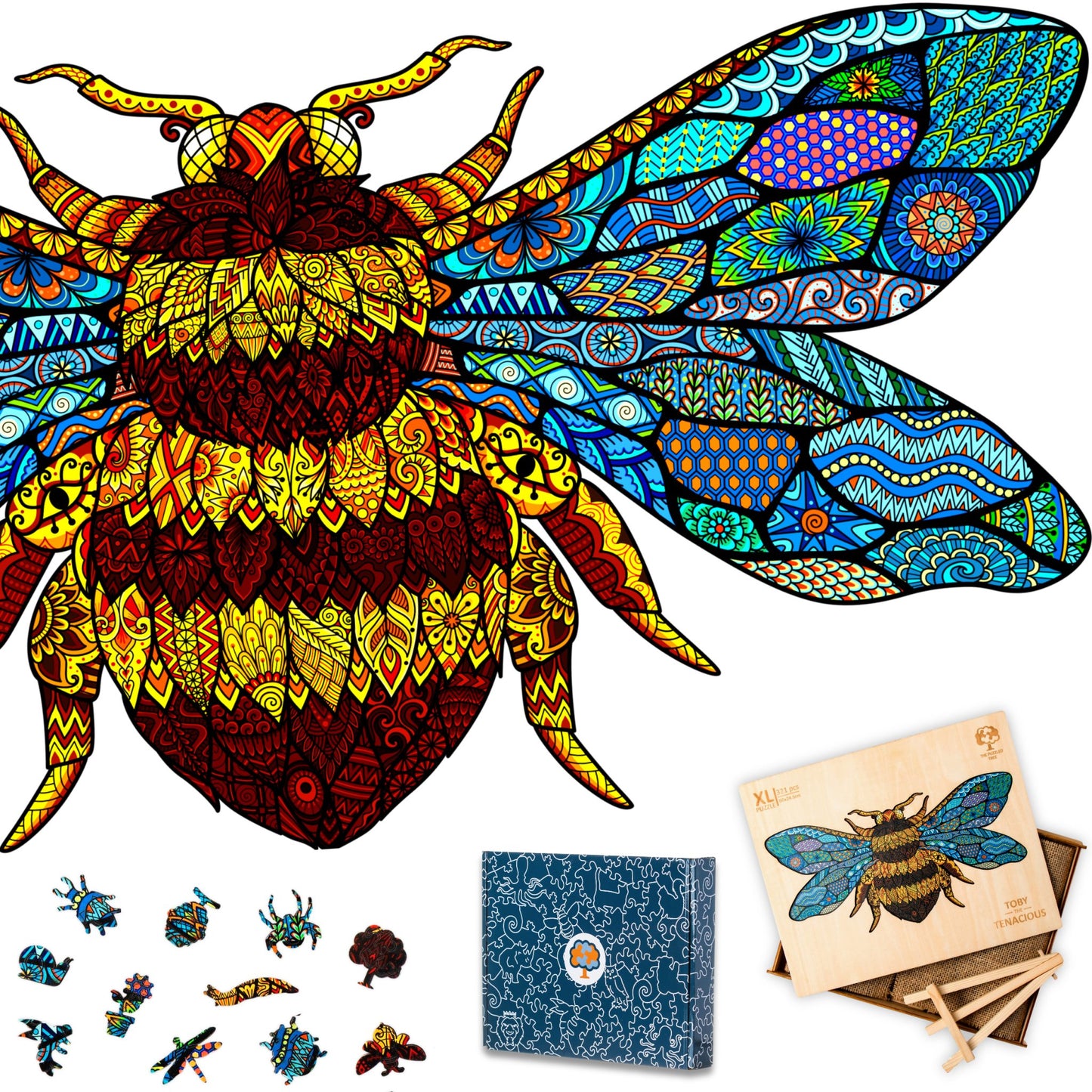 Bee Jigsaw Puzzles For Adults 321 Piece 50x24.5cm - Toys & Games - The Present King