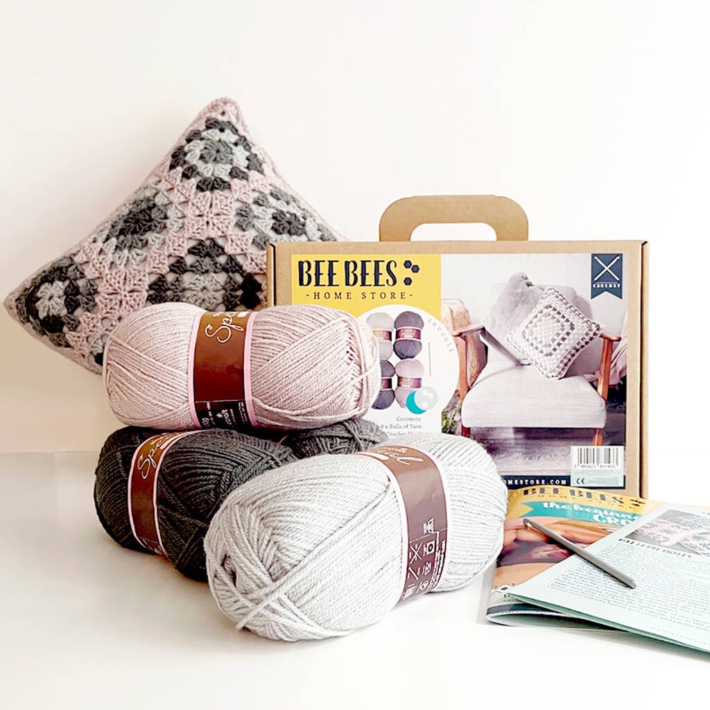 Beebees Homestore Diy Crochet Your Own Cushion Kit - Toys & Games - The Present King