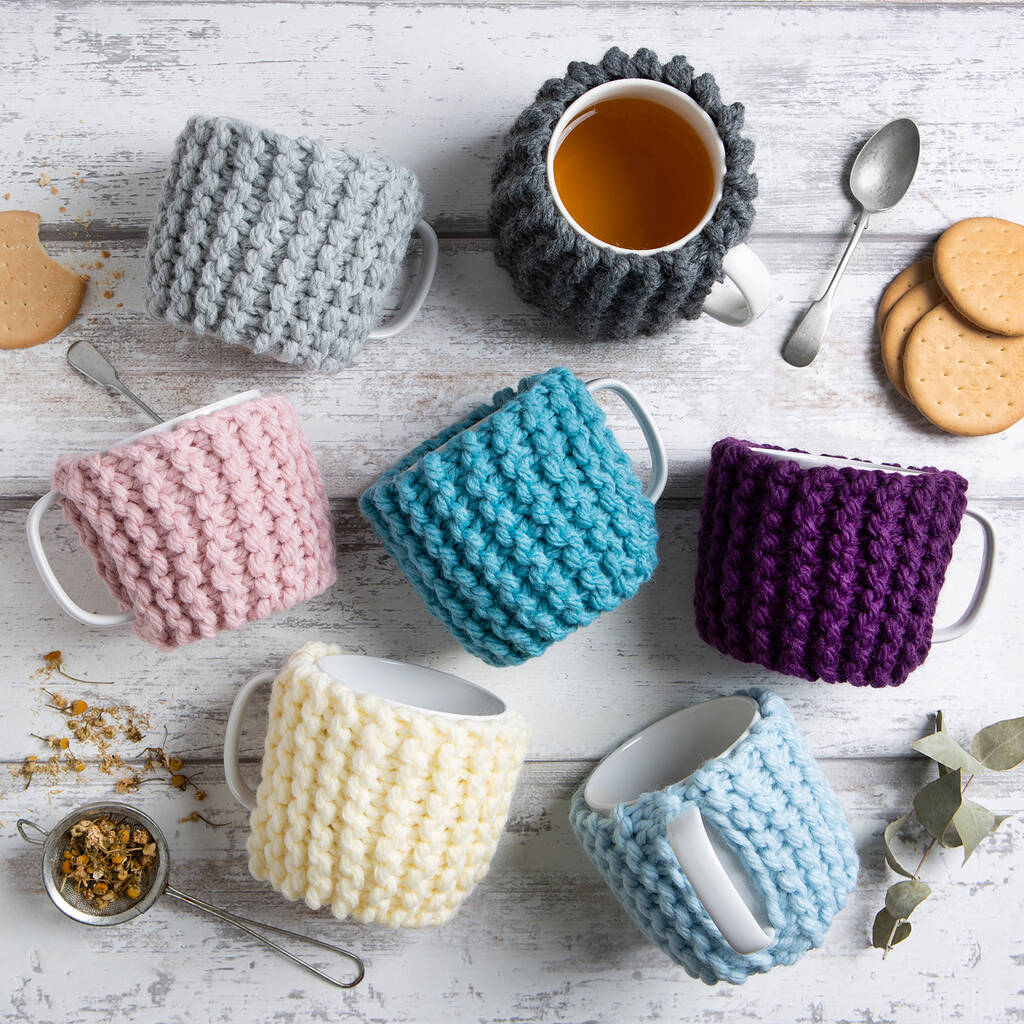 Beginner Cup Cosy Knitting Kit - Toys & Games - The Present King