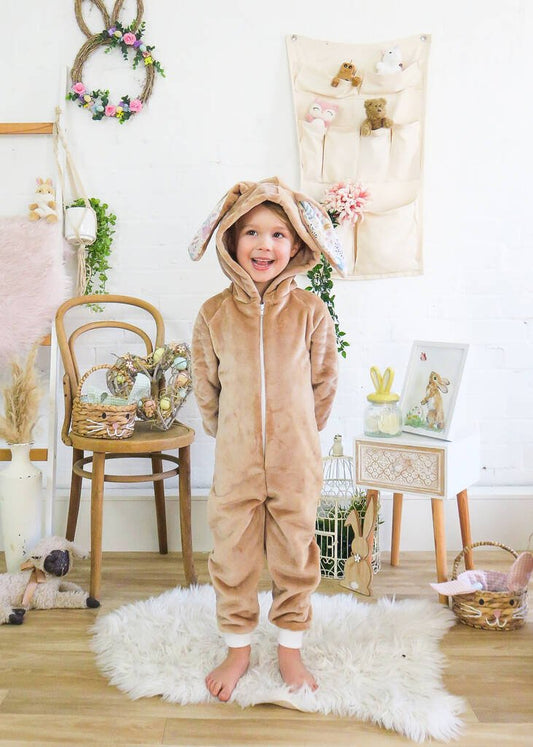 Beige Bunny Rabbit Onesie Children's Unisex, Beige - Clothing & Accessories - The Present King