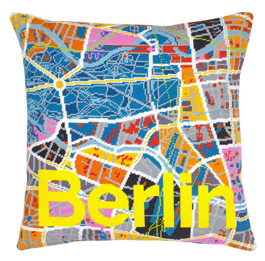 Berlin City Map Tapestry Kit, Multi - Coloured - Toys & Games - The Present King