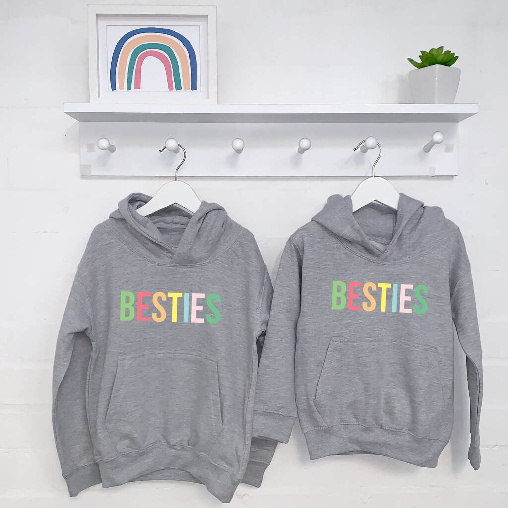 Besties Pastel Multicoloured Hoodies Set - Clothing & Accessories - The Present King