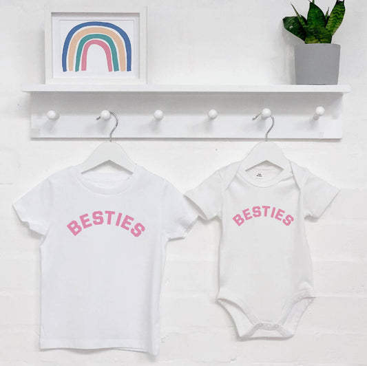 Besties Sibling / Kids T Shirt Set, Multiple Choices Available - Clothing & Accessories - The Present King