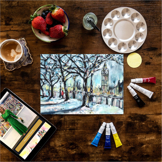 Big Ben In The Snow Painting Kit, Snow - Toys & Games - The Present King