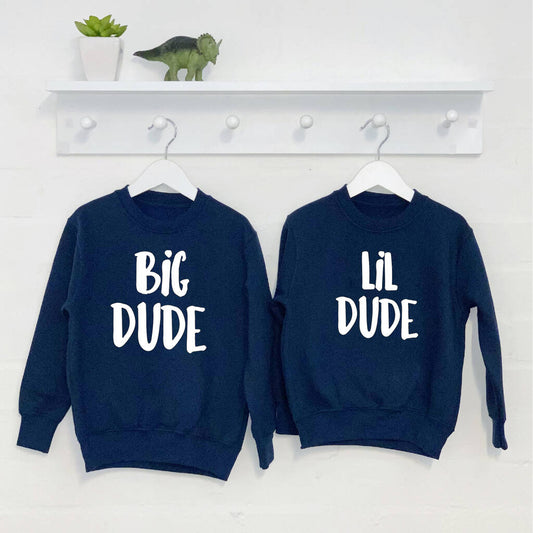 Big Dude Lil Dude Kids Sweatshirt Set, Multiple Choices Available - Clothing & Accessories - The Present King