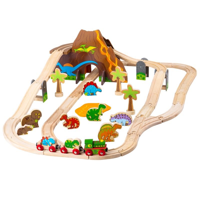 Bigjigs - Dinosaur Railway Set - Toys & Games - The Present King