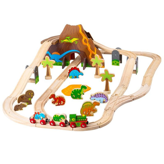 Bigjigs - Dinosaur Railway Set - Toys & Games - The Present King