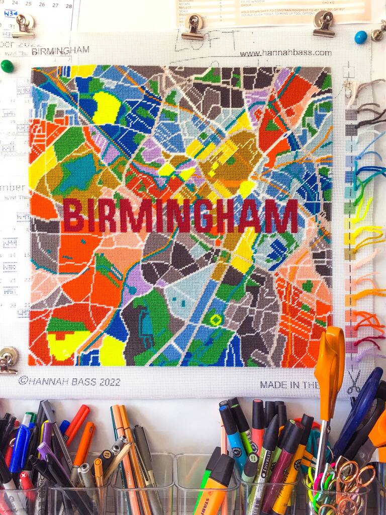 Birmingham City Map Tapestry Kit, Multi - Coloured - Toys & Games - The Present King