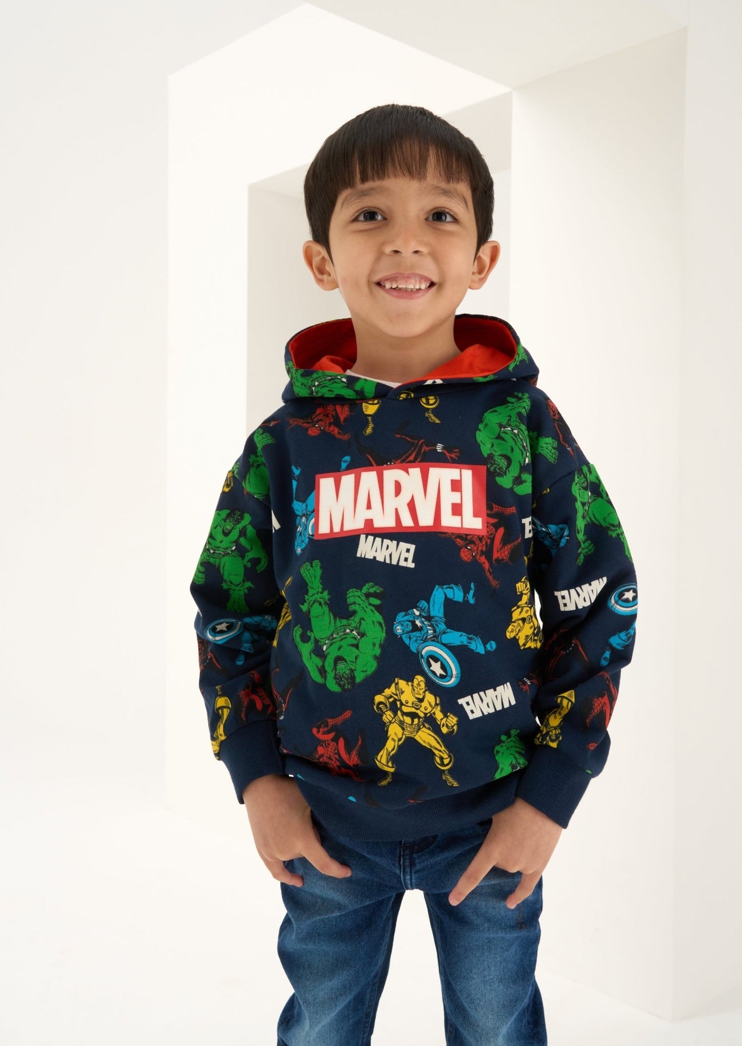 Black Marvel Hoodie | Boys - Clothing & Accessories - The Present King