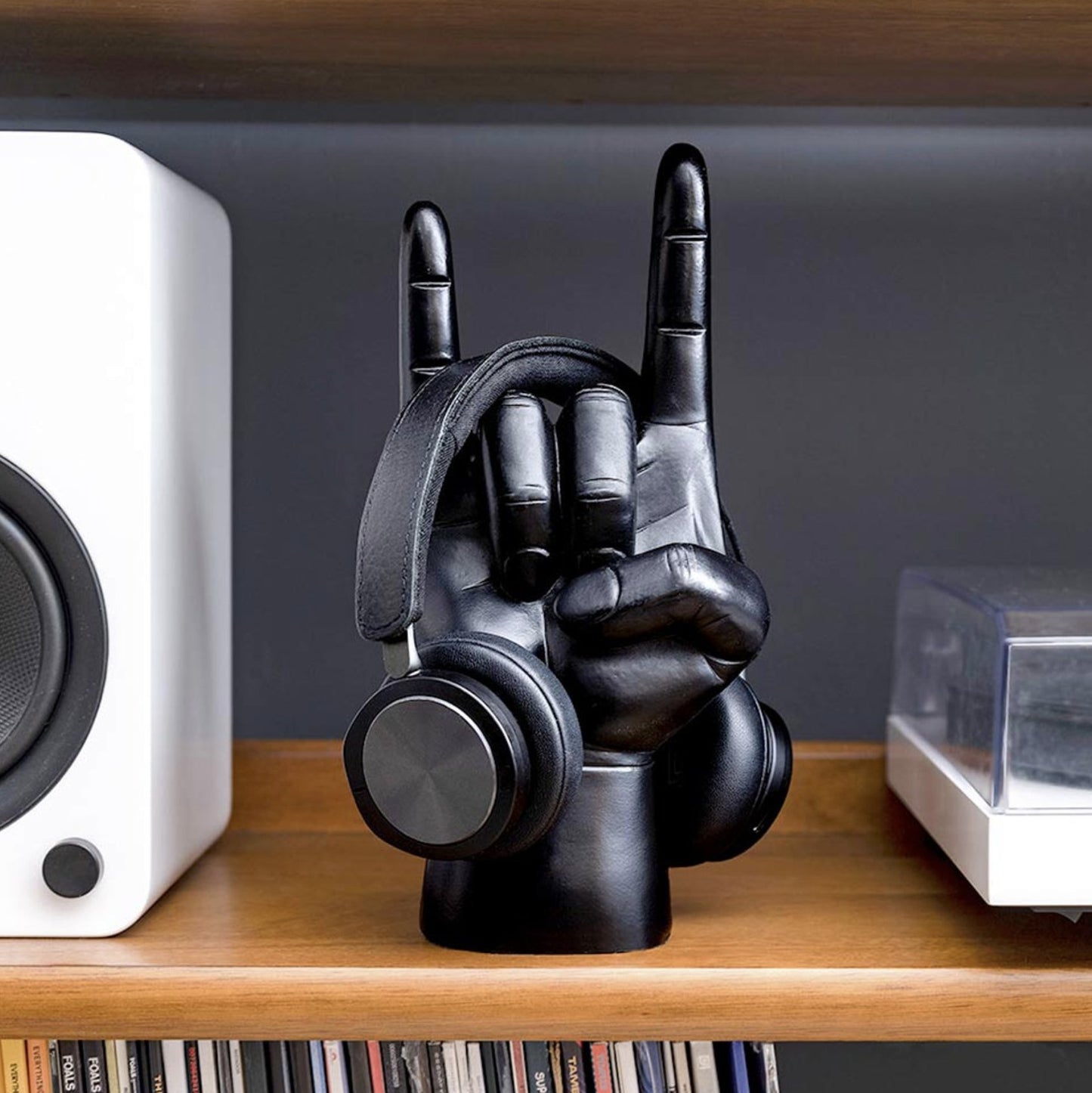 Black Rock On Headphone Stand, Black - Toys & Games - The Present King