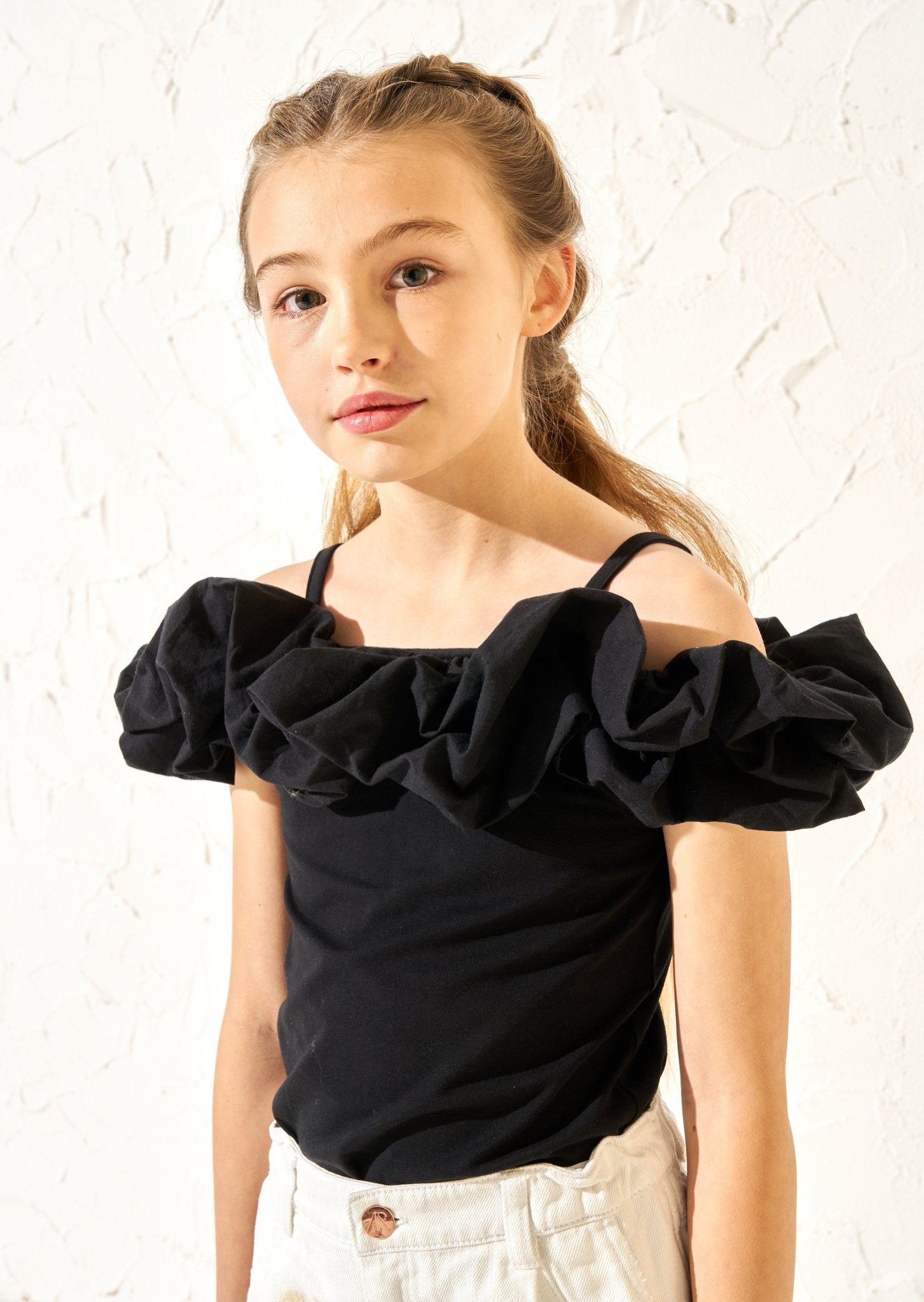 Black Ruffle Top - Clothing & Accessories - The Present King