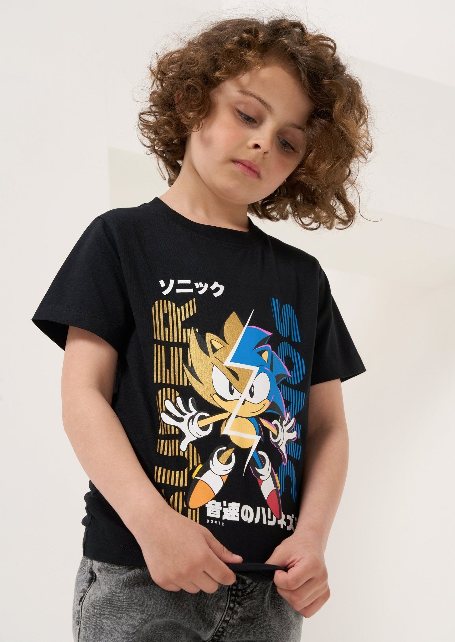 Black Sonic T Shirt | Boys - Clothing & Accessories - The Present King