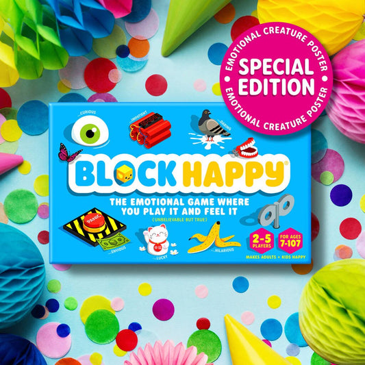 Block Happy Emotions Card Game - Toys & Games - The Present King