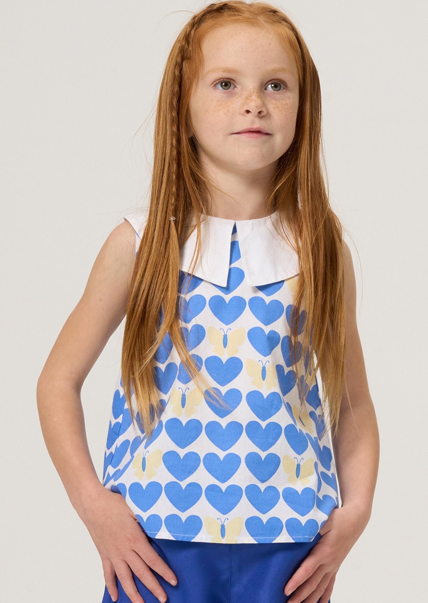 Blue Butterfly Blouse - Clothing & Accessories - The Present King