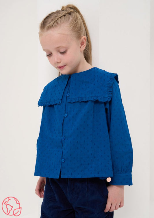 Blue Collar Blouse | Girls+K6:K22 - Clothing & Accessories > Clothing > Tops > Shirts & Blouses - The Present King