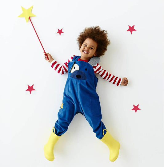 Blue Dog Kids Dungarees, Blue - Clothing & Accessories > Clothing > Baby & Toddler Clothing > Baby & Toddler Bottoms > Dungarees - The Present King