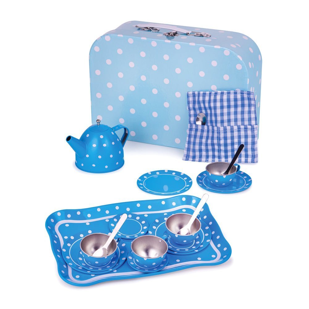 Blue Polka Dot Tea Set - Toys & Games - The Present King