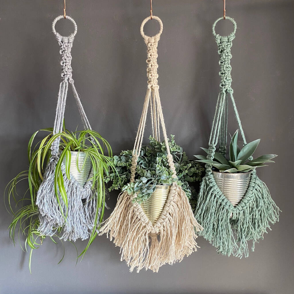 Boho Fringed Jute Plant Hanger Macramé Kit - Toys & Games - The Present King