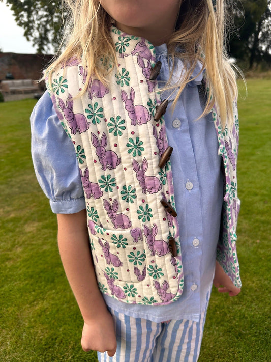 Bonnie Bunny Reversible Quilted Gilet - Clothing & Accessories - The Present King