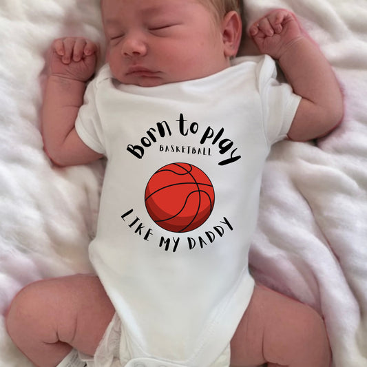 Born To Play Basketball, White - Toys & Games - The Present King