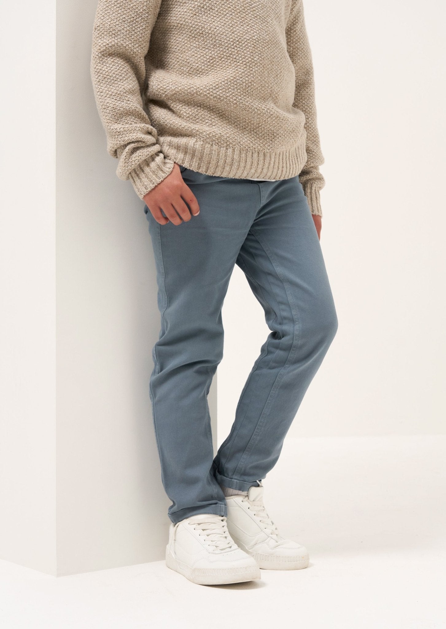 Boys Blue Chinos | Boys - Clothing & Accessories > Clothing > Trousers & Jeans - The Present King