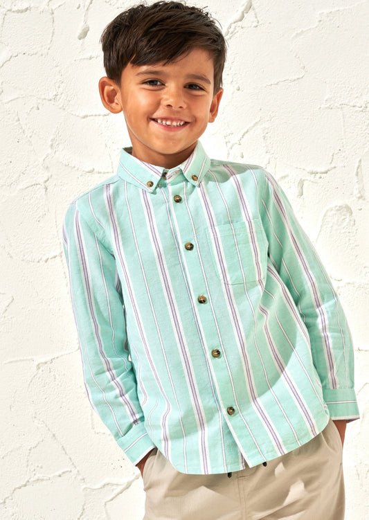 Boys Blue Oxford Shirt - Clothing & Accessories - The Present King