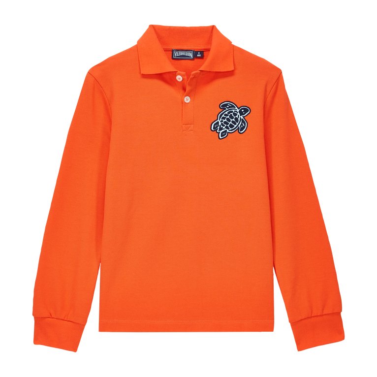 Boys Cotton Polo Turtle Patch - Clothing & Accessories - The Present King