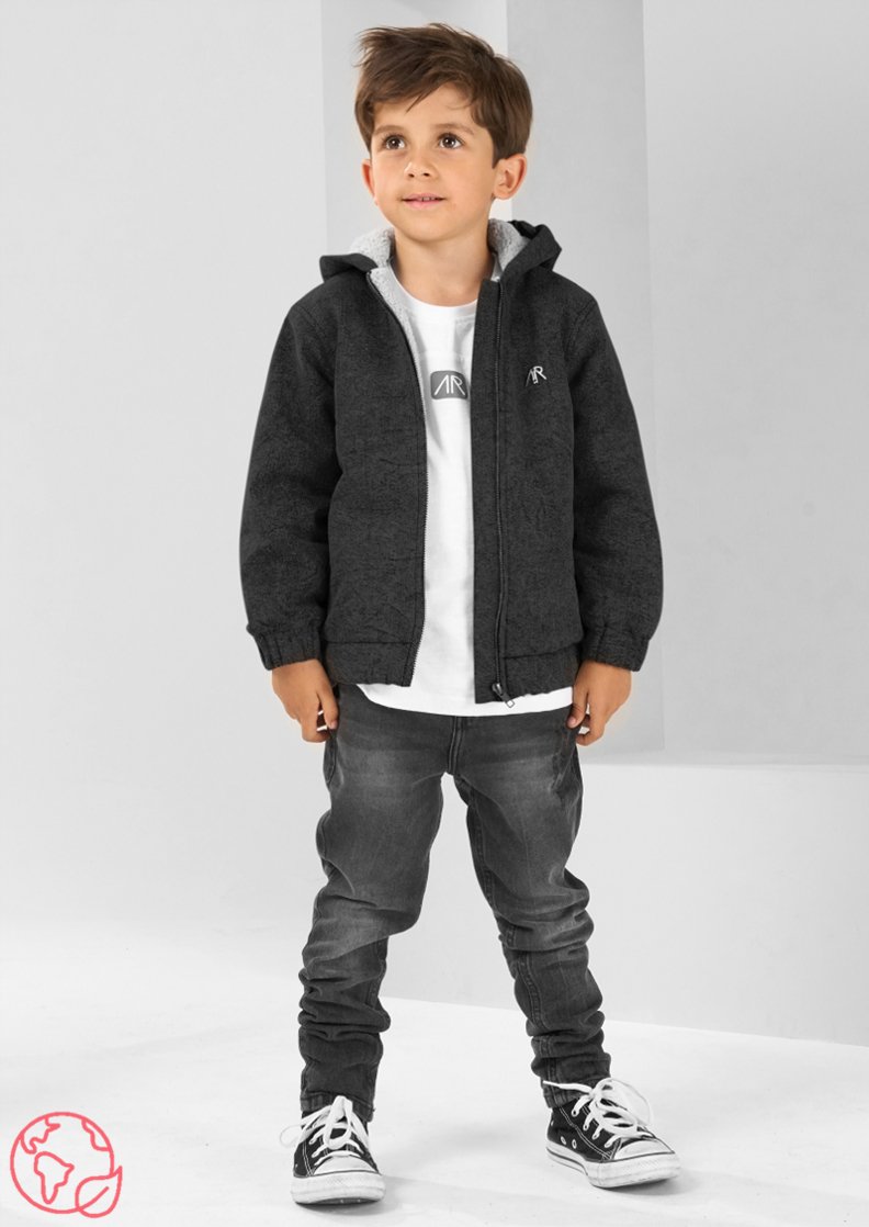 Boys Grey Denim Jacket - Clothing & Accessories - The Present King