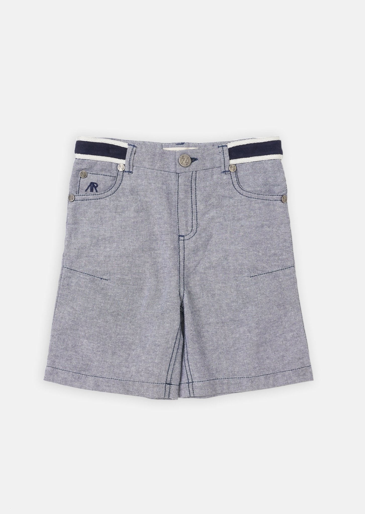 Boys Navy Blue Smart Shorts - Clothing & Accessories - The Present King