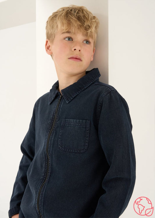 Boys Navy Jacket | Boys - Clothing & Accessories > Clothing > Outerwear > Coats & Jackets - The Present King