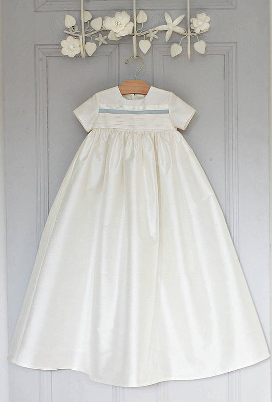 Boys Silk Christening Gown 'Jack', Ivory/White - Clothing & Accessories - The Present King