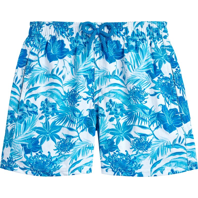 Boys Stretch Swim Shorts Tahiti Flowers - Clothing & Accessories - The Present King