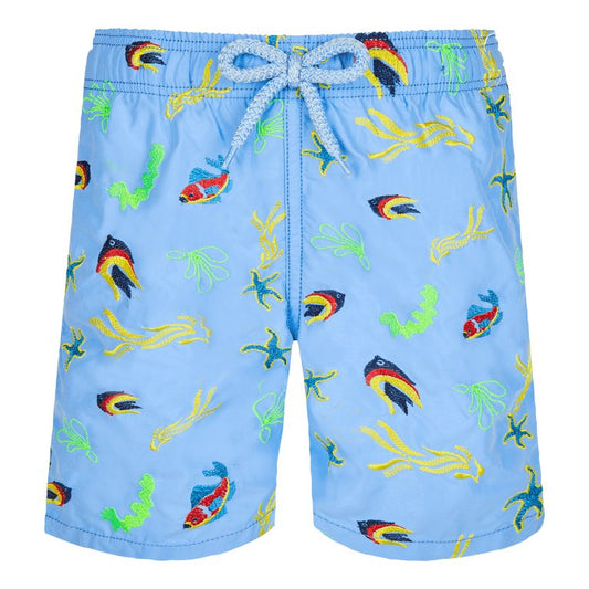 Boys Swimwear Embroidered Naive Fish - Clothing & Accessories - The Present King