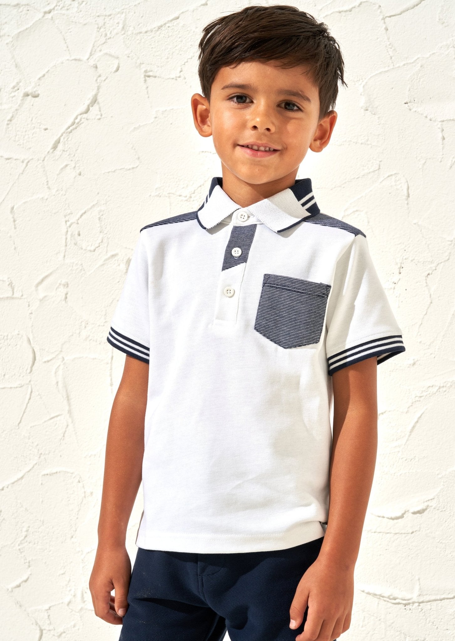 Boys White Polo Shirt - Clothing & Accessories - The Present King