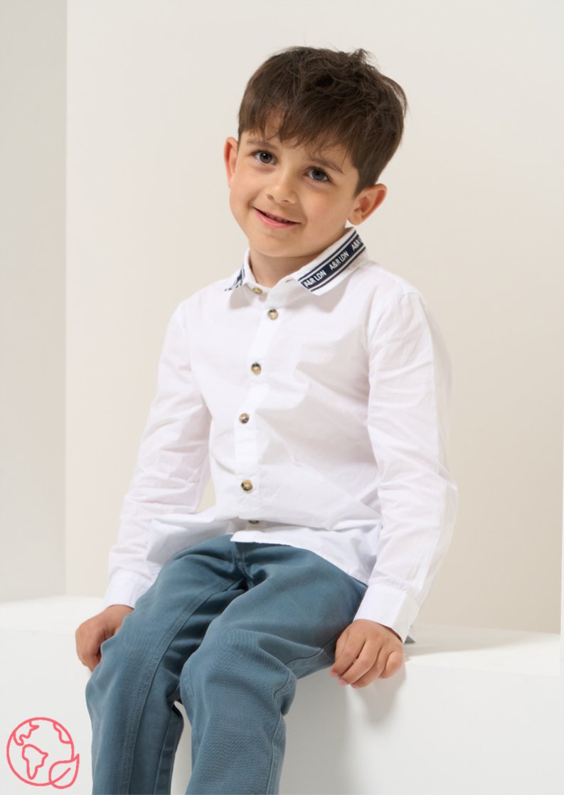 Boys White Shirt | Boys - Clothing & Accessories > Clothing > Shirts & Tops - The Present King