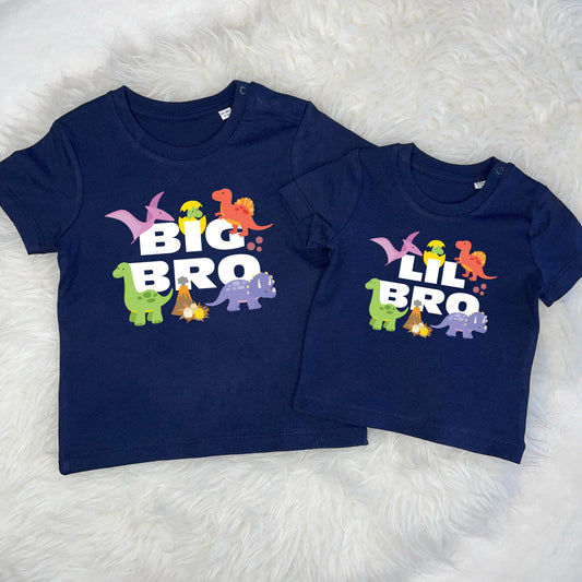 Brother Sister Dinosaur Sibling T Shirt Set - Clothing & Accessories - The Present King