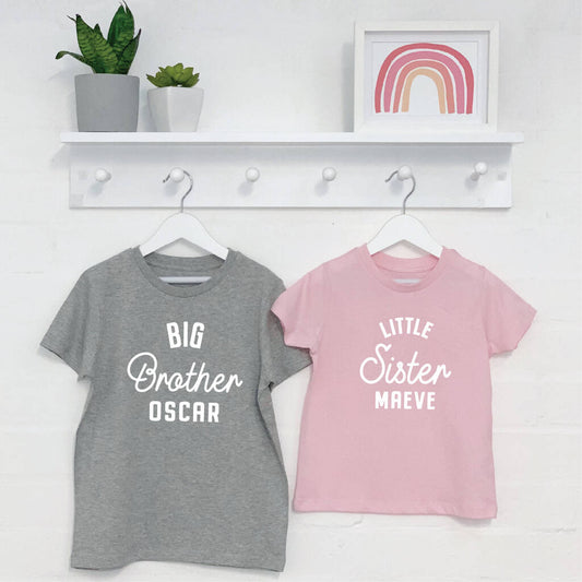 Brother Sister Matching Personalised T Shirt Set - Clothing & Accessories - The Present King